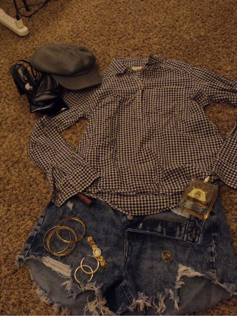 Classic Black and White Gingham Shirt